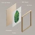 thumbnail image 4 of PixonSign Framed Tropical Island Banana Palm Leaf Wall Art, Set of 4 Nature Wilderness Wall Decor Prints, Botanical Floral Leaves Wall Décor, Home Artwork for Office, Bedroom - 8"x10" Natural, 4 of 5