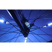 Spin Brightz LED Bicycle Spoke Tube Lights, Weather-Resistant, for 1 Wheel, Blue