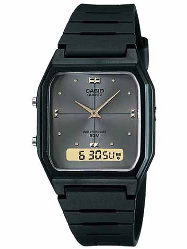 casio dual analog digital watch