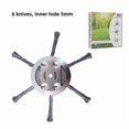 thumbnail image 1 of Lightweight 175g Steel Weed Removal Wheel - 6-Blade Li-Battery Grass Cutter Accessory for Small Electric Lawn Mowers, 5mm Inner Hole, Compact & Efficient Garden Tool for Lawn Maintenance, 1 of 6