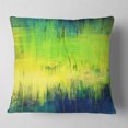 thumbnail image 2 of Designart Green Blue Fusion - Abstract Throw Pillow - 18x18, 2 of 5