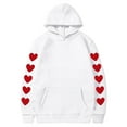 thumbnail image 2 of ZyeKqe Hoodies for Women Long Sleeve Graphic Print Sweatshirts Casual Loose Fitted Pullover Hooded Tops, 2 of 4