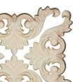 thumbnail image 4 of Wood Carved Corner Onlay Applique Carving Decor Furniture Craft Unpainted #3 3 10x7cm, 4 of 8