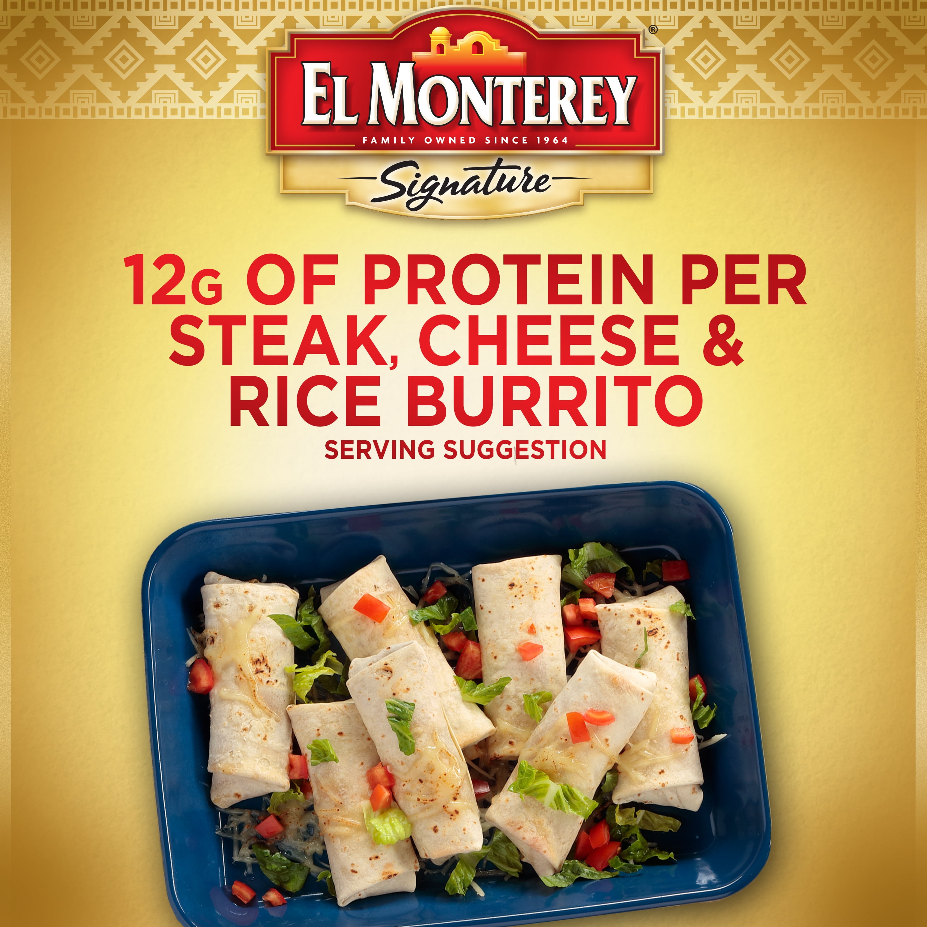 El Monterey Signature Chimichangas Shredded Steak & Three Cheese 10 Count -  3.13 Lb - Albertsons