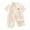 White, variant on Krdevn Baby Short-Sleeve Jacquard Romper, Summer Thin Onesie with Front Snap Buttons & Bear Embroidery, Comfortable Crawling Suit,0-2 Months