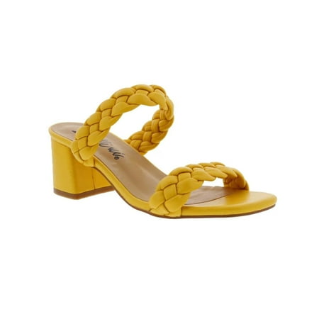 

Bellini Fuss Women Slide Sandal In Yellow Smooth