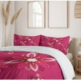 thumbnail image 5 of Ambesonne Floral Duvet Cover Sets, Spring Flowers, 2-Queen, Pink, 5 of 6
