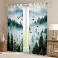 thumbnail image 3 of Homewish Wetsern Farmhouse Adult Black Out Curtains, Green Landsacpe Curtains Pack of 2 (42x63 Each), Rustic Nature Scenery Bedroom Curtains, Blackout Curtains Room Decor, 3 of 7