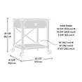 thumbnail image 3 of Sauder® Steel River Side Table, Carbon Oak®, 423915, 3 of 9