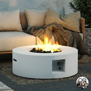Queer Eye Finley 30" Fire Pit, Classic White
