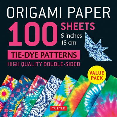 Yasutomo Deluxe Origami - Origami Paper 100 sheets Tie-Dye Patterns 6