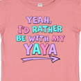 thumbnail image 4 of Inktastic Yeah I'd Rather Be with My Yaya in Pink Blue and Purple Boys or Girls Baby T-Shirt, 4 of 5