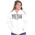 thumbnail image 4 of Meow Forever Cat Lover Sassy Stripes Zip Hoodie Sweatshirt Women Brisco Brands S, 4 of 5