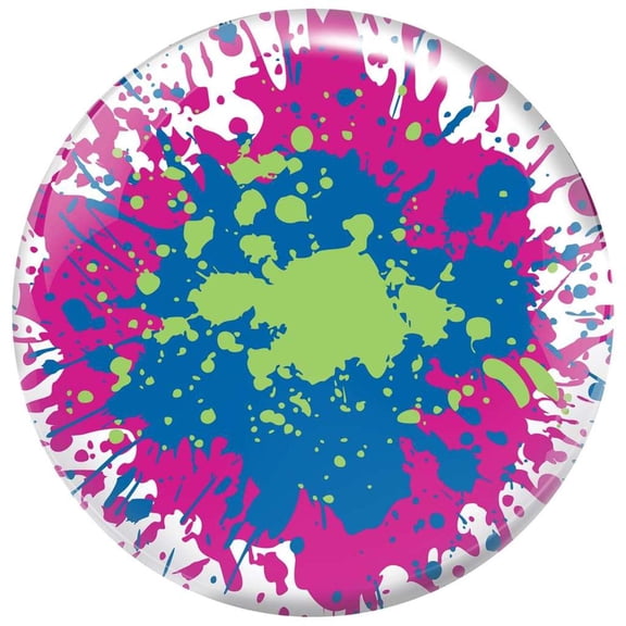 Brunswick Paint Splatter Viz-A-Ball PRE-DRILLED Bowling Ball 10lb