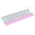 thumbnail image 3 of XVX Womier 75% Keyboard - Creamy Keyboard, TKL Mechanical Gaming Keyboard, Hot Swappable Keyboard, K87 PRO with Pudding Keycaps Wired RGB Keyboard for PC PS4 Xbox - Red Switch, 3 of 11