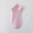 thumbnail image 5 of FAZVAOO Socks for Women Cotton Ankle Mesh Socks,Pink 5 Pairs, 5 of 5