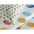 thumbnail image 4 of Ambesonne Abstract Quilted Bedspread Set 3 Pcs, Colored Big Polka Dots, King Size, Multicolor, 4 of 5