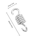 thumbnail image 2 of SEWCHICS Hammock Fixing Spring 3Pcs Silver Iron Galvanized for Indoor Outdoor Use and Family Entertainment, 2 of 7
