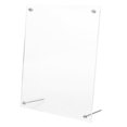 thumbnail image 1 of KAKOWELY post card frame Acrylic Photo Frame Frameless Floating Frames Clear Picture Frame Desktop Picture Display Modern Desk Frames for Living Room Workspace, 1 of 5