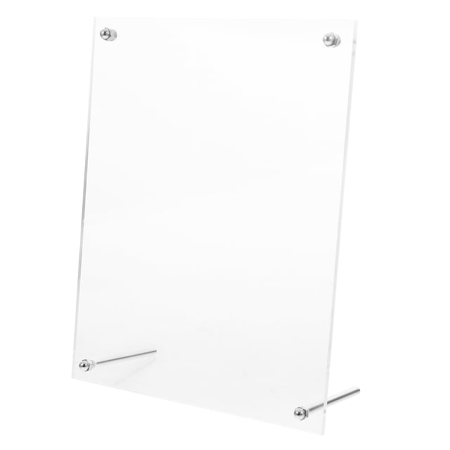 KAKOWELY post card frame Acrylic Photo Frame Frameless Floating Frames Clear Picture Frame Desktop Picture Display Modern Desk Frames for Living Room Workspace