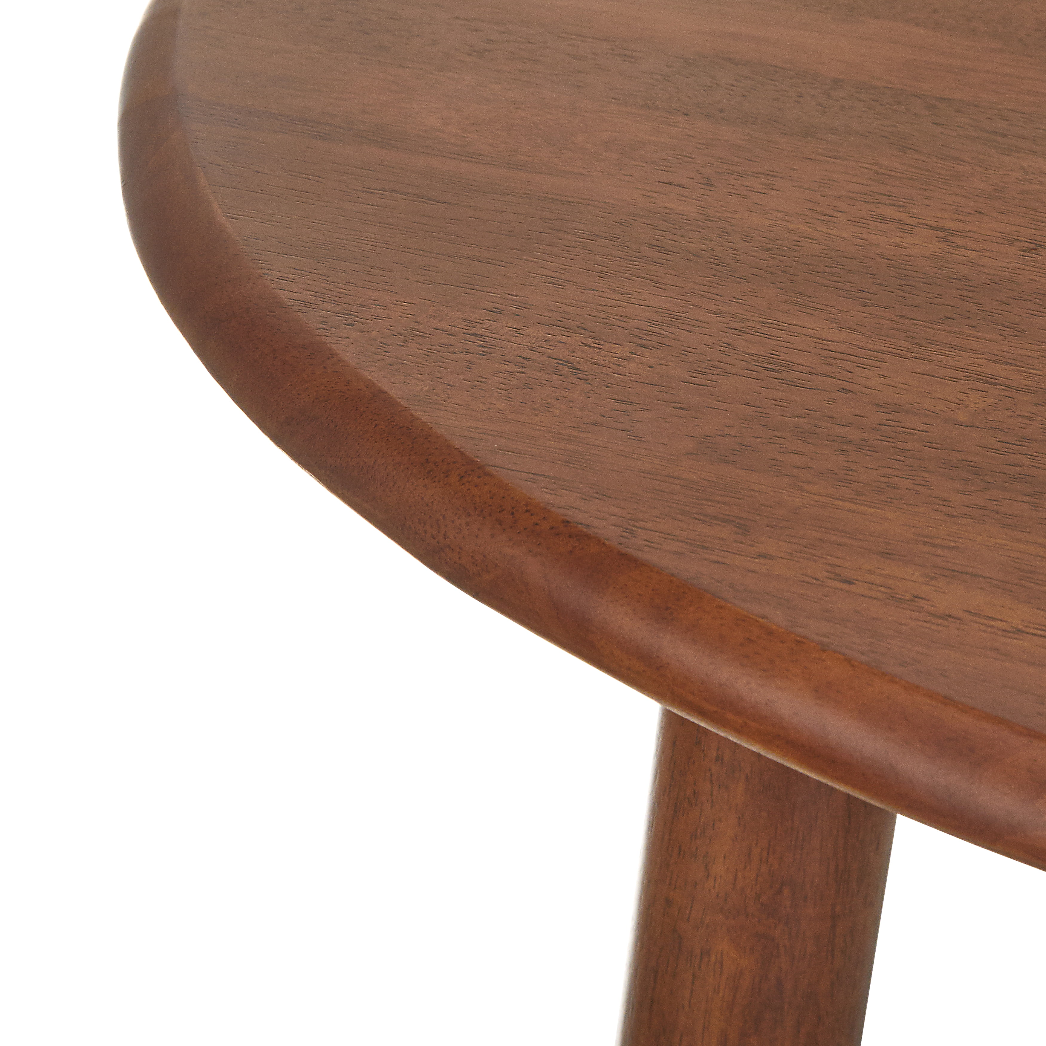 TMS Florence 42" Round Indoor Dining Table, Walnut