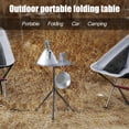 thumbnail image 1 of de camping plegable para picnic con organizador de almacenamiento, portátil, plegable, de aluminio, ligera, , para exteriores, camping, shamjiam Escritorio plegable, 1 of 9