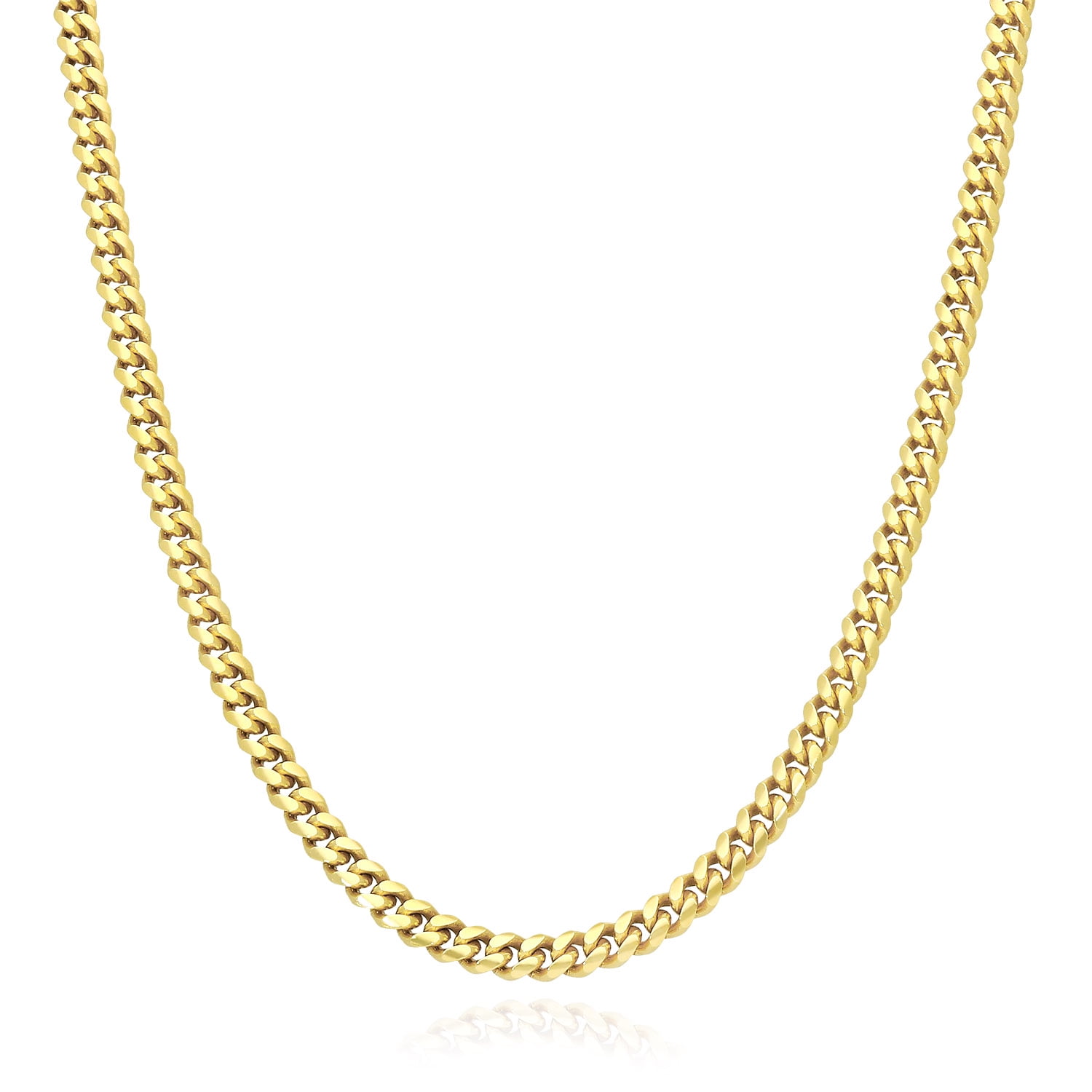 Innovative jewelry Fashion Stainless Steel 4/5/8mm Wide Gold Plated Mens Byzantine Chain Necklace,16-40 