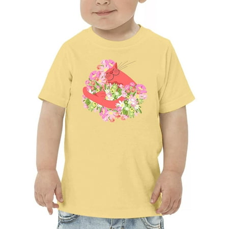 

Cute Pink Cat W Flowers T-Shirt Toddler -Image by Shutterstock 5 Toddler