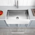 thumbnail image 3 of ANZZI Nepal Farmhouse Solid Surface 33 in. Kitchen Sink with Stainless Steel Interior in Matte White, 3 of 9