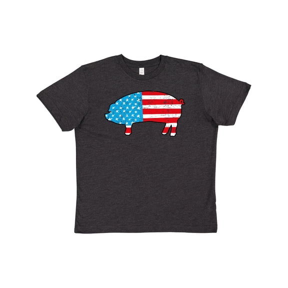 Inktastic Patriotic Pig Youth T-Shirt