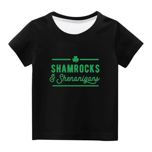Hauts à Manches Courtes pour Femmes, Hauts Mignons pour Femmes, Enfants Garçons Filles Mignons Col Rond Imprimé Haut à Manches Courtes, Hauts à Manches Courtes pour Femmes, Cadeaux pour Filles Tout-Petits