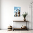 thumbnail image 4 of ZHONGYUTONG Ocean Canvas Wall Art Seagull Pictures Coastal Painting Seascape Birds Print Beach Artwork for Bathroom Decor Framed (12.00" x 18.00"), 4 of 5