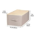 thumbnail image 2 of Cinvoph Foldable Cloth Storage Cubes 9 Dividers Space-Saving Closet Drawer Organizer Foldable Containers for Clothes Underwear Socks, Dresser Storage Baskets 18"x10"x7", 2 of 6