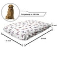 thumbnail image 2 of Dog Lover Pet Bed, Continuous Colorful Doodle Drawing Funny Pattern of Pet Owners Graphic, Chew Resistant Pad for Dogs and Cats Cushion with Removable Cover, 24" x 39", Multicolor, by Ambesonne, 2 of 4