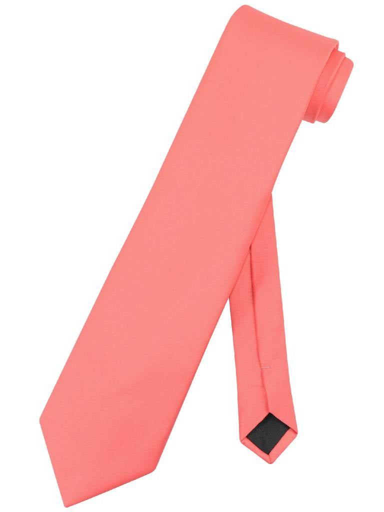 New Vesuvio Napoli Men's extra long necktie solid color 100% polyester Beige 