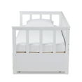 thumbnail image 6 of Baxton Studio Kendra Modern and Contemporary White Finished Expandable Twin Size to King Size Daybed with Storage Drawers, 6 of 10