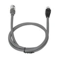 thumbnail image 4 of Grey 1m/3ft Weatherproof Rubber-Copper Ethernet Extension Cable for Mini Rectangular Satellite Dishes - Portable, Plug-and-Play, 1200Mbps High-Speed, Oxidation-Resistant Protective Caps,, 4 of 6
