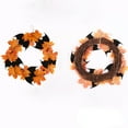 Black Wreath With Branches And Synthetic Flowers Beautiful Decorative
