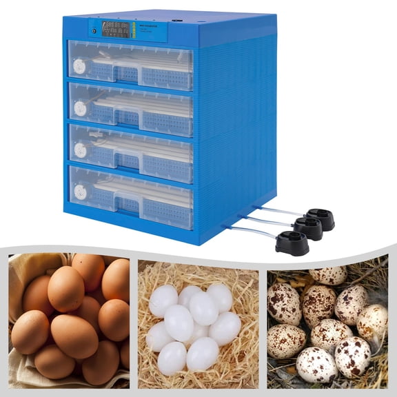 ToppiJoy Fully Automatic Incubators for Hatching Eggs, Egg Incubator with Auto Egg Turning and Humidification, Temperature Control
