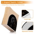 thumbnail image 4 of Leopard Cheetah Black Napkin Holder for Table Clear Napkin Stand Paper Holder Acrylic Organizer Dispenser Napkins for Dinner Kitchen Restaurant Room, 4 of 8