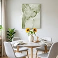 thumbnail image 6 of Sage Green Abstract Canvas Wall Art for Living Room, Silver Marble Ripples Poster Print Painting for Bedroom Office Home Decoration Wall Pictures Prepare To Hang 24"x36", 6 of 9