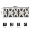 thumbnail image 5 of Black Geometric Triangle Arrow Pattern Door Rugs,Washable Non Slip Door Mats Indoor,Decorative Door Mats,Entry Mat Indoor for Entrance,Bedroom,Kitchen,Bathroom,16"x47", 5 of 6