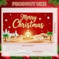 thumbnail image 5 of Red Background Christmas Banner Starry Design Merry Christmas Banner Nativity Scene Golden Stars Nativity Scene Banner for Christmas Party Church Event Home Decoration, 5 of 9