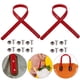 thumbnail image 3 of EeaseMX Juego de 2 asas de cuero para bolsos, correas de repuesto para bolsos, cinturones con remaches, 3 of 7