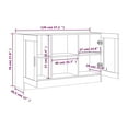 thumbnail image 4 of vidaXL Sideboard Brown Oak 120x30.5x70 cm Engineered Wood, 4 of 5