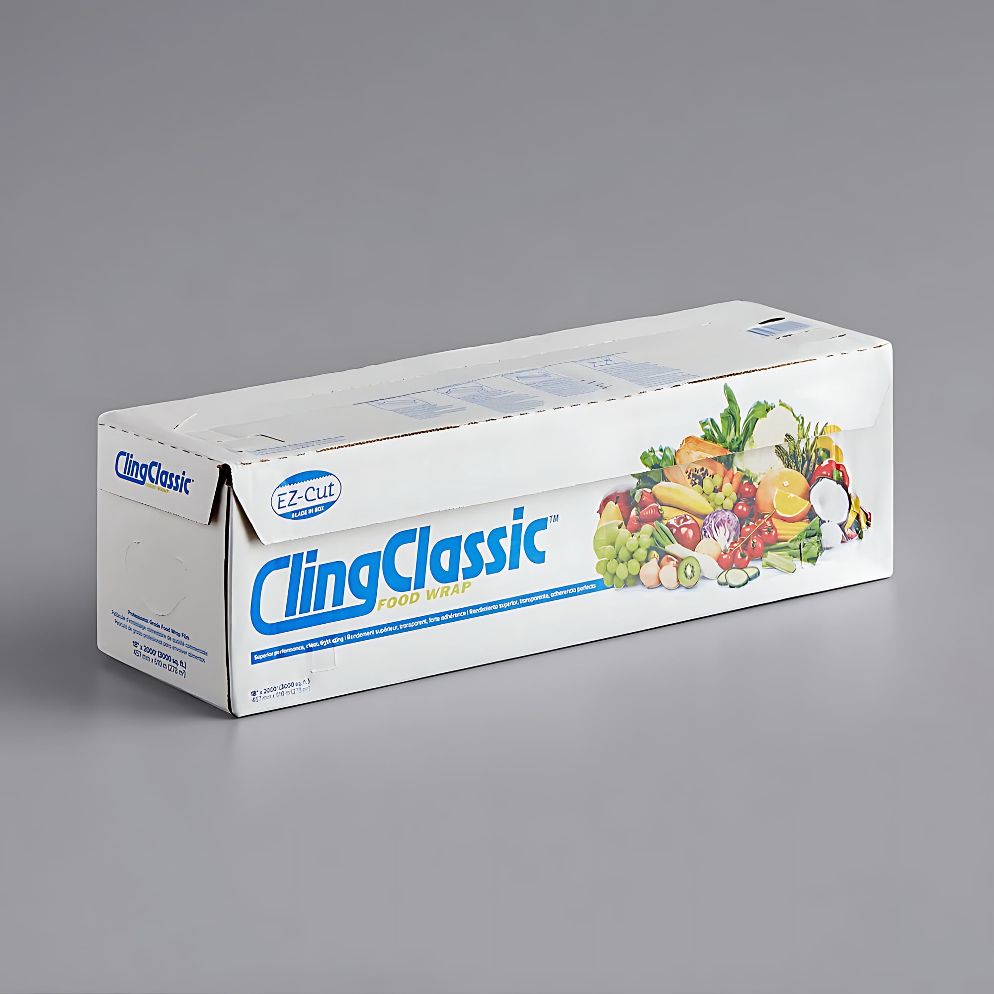 Strong Cling Film With Easy Slider Cutter - 50m X 30cm, Microwave Safe Kitchen Wrap