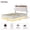 FULL Off-white, variant on Contemporary Floating Bed Frame with LED Lights, USB Ports & Storage Headboard – Upholstered Platform, Uniform Wood Slats, Quiet, Easy Assembly – Full Size, Black