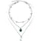 thumbnail image 4 of Collar de venta caliente transfronterizo europeo y americano Collar de múltiples capas de aleación Collar colgante de turquesa de luna Collar de moda (plata) JFHHH pequeña, 4 of 5