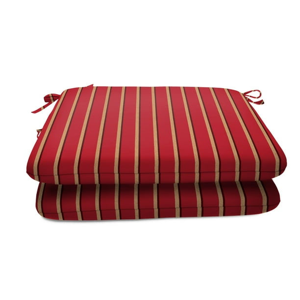 20 Seat Pad 2 Pack Harwood Crimson, Sunbrella Dining Chair Cushions Canada