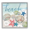 thumbnail image 5 of Stupell Industries Beach Calligraphy Seashells Clams Starfish Ocean Foam Framed Wall Art, 12 x 12, Design by Katie Doucette, 5 of 5